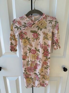 Angel Dear Floral Kimono Gown 0-3 Months